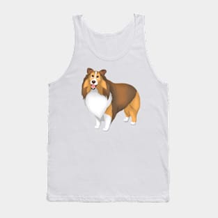 Sable Shetland Sheepdog Dog Sheltie Tank Top